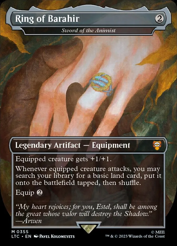 2023 Tales of Middle-earth Commander Sword of the Animist #355 mythic card image