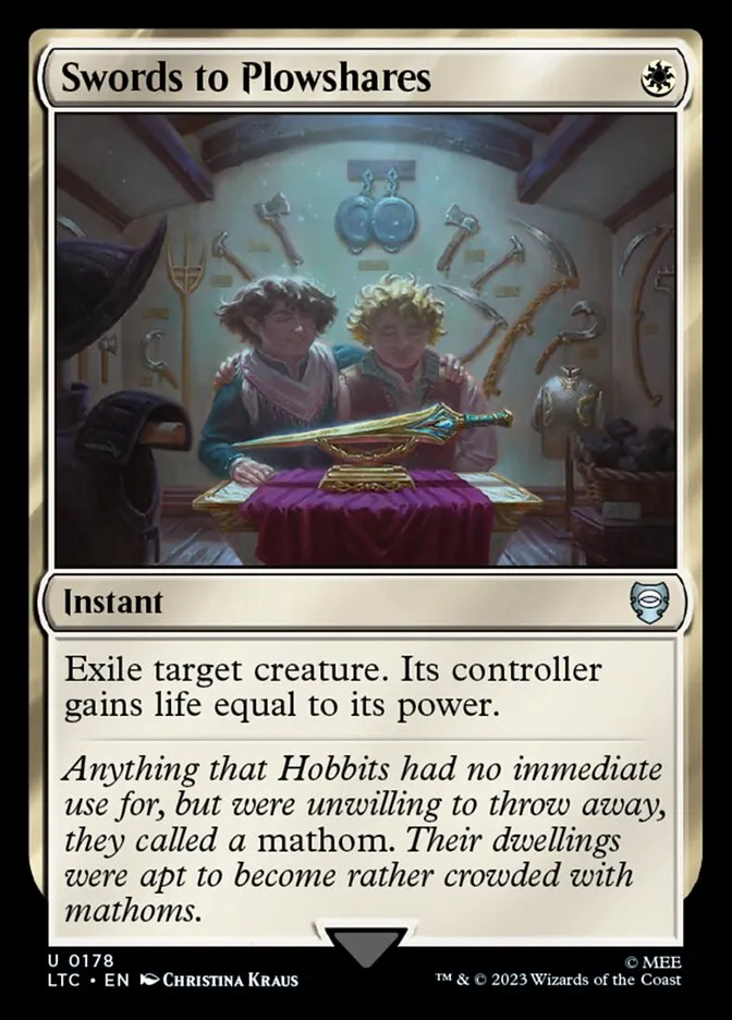 2023 Tales of Middle-earth Commander Swords to Plowshares #178 uncommon card image