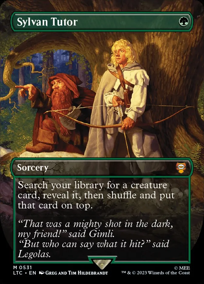 2023 Tales of Middle-earth Commander Sylvan Tutor #531 mythic card image