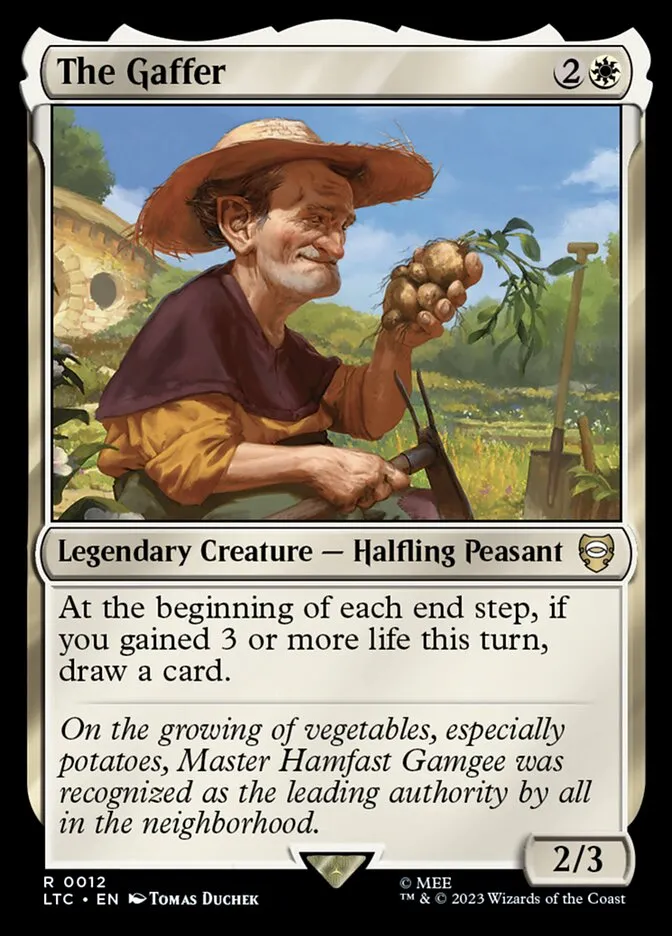 2023 Tales of Middle-earth Commander The Gaffer #12 rare card image