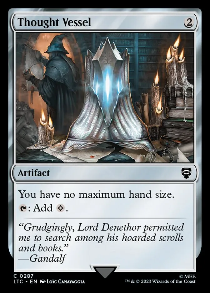 2023 Tales of Middle-earth Commander Thought Vessel common #287 common card image