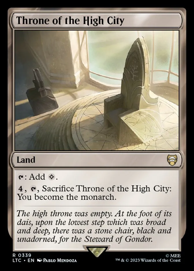 2023 Tales of Middle-earth Commander Throne of the High City #339 rare card image