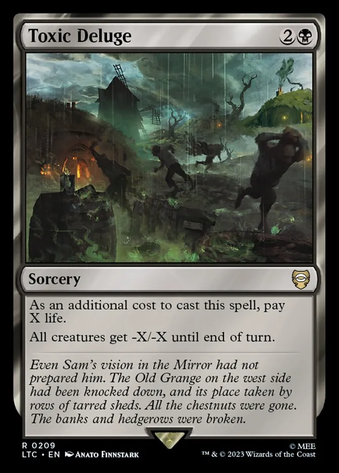 2023 Tales of Middle-earth Commander Toxic Deluge #209 rare card image