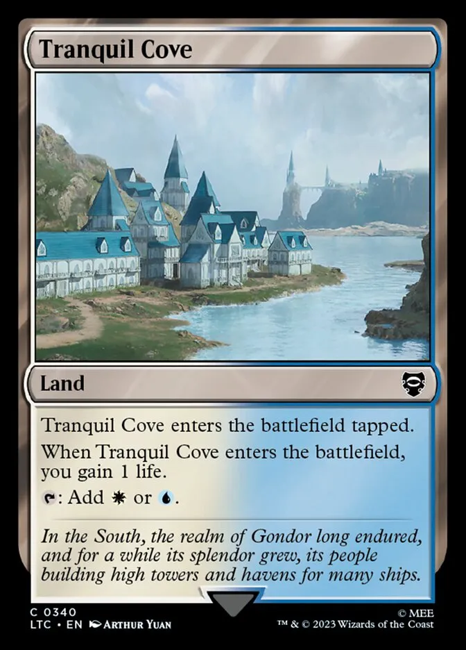 2023 Tales of Middle-earth Commander Tranquil Cove common #340 common card image