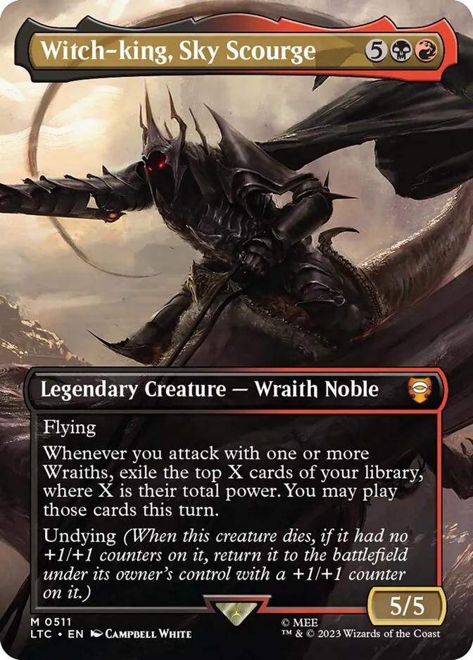 2023 Tales of Middle-earth Commander Witch-king, Sky Scourge #511 mythic card image