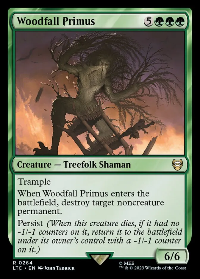 2023 Tales of Middle-earth Commander Woodfall Primus #264 rare card image