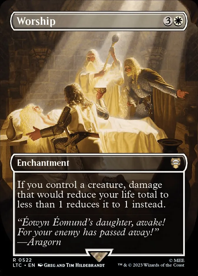 2023 Tales of Middle-earth Commander Worship #522 rare card image