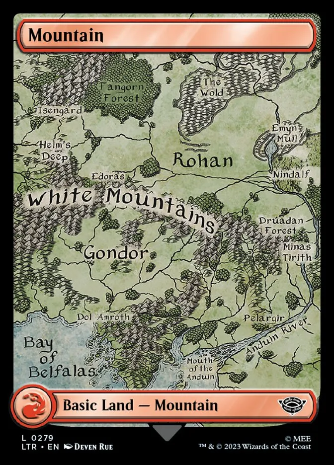 2023 The Lord of the Rings: Tales of Middle-earth Mountain #279 common card image