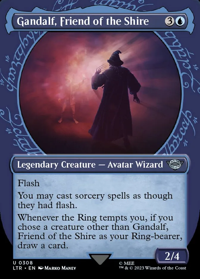 2023 The Lord of the Rings: Tales of Middle-earth Gandalf, Friend of the Shire #308 uncommon card image