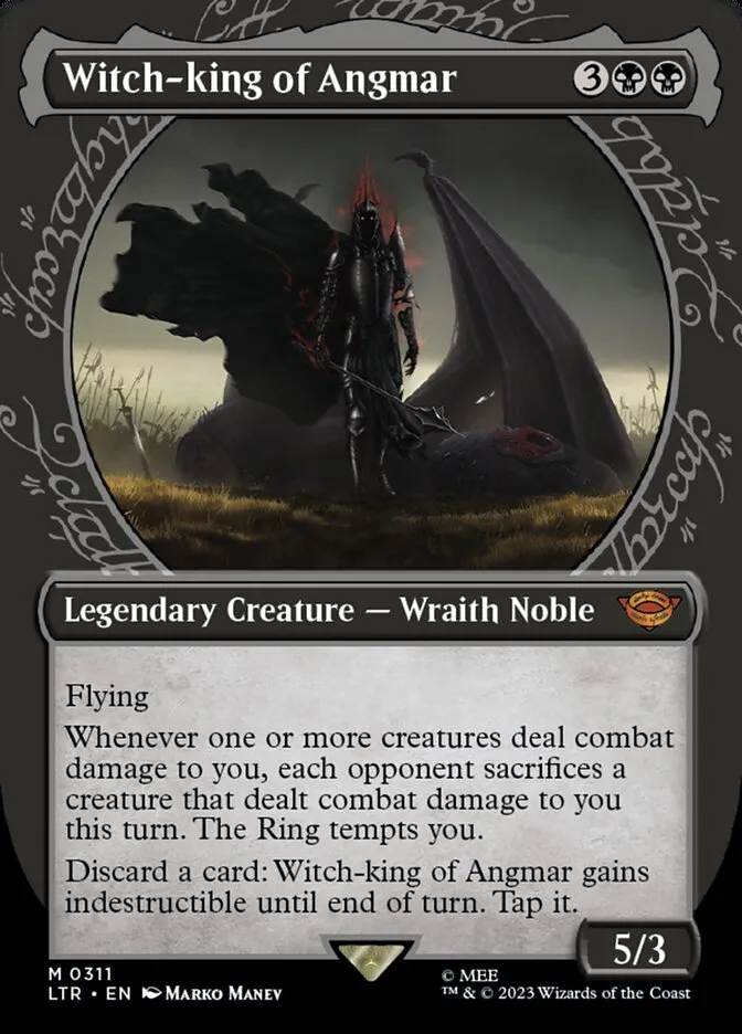 2023 The Lord of the Rings: Tales of Middle-earth Witch-king of Angmar #311 mythic card image