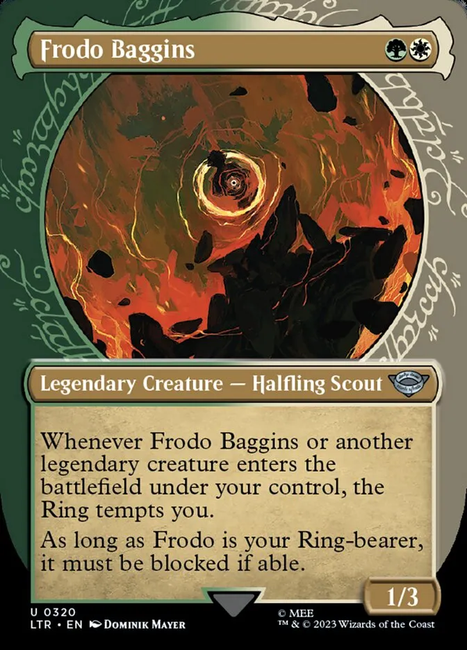 2023 The Lord of the Rings: Tales of Middle-earth Frodo Baggins #320 uncommon card image
