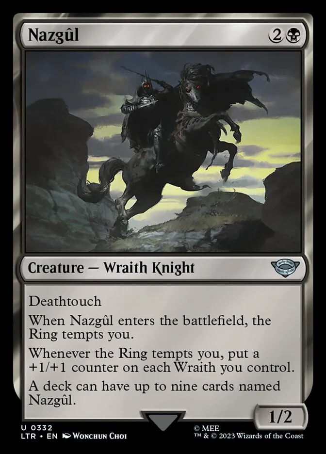 2023 The Lord of the Rings: Tales of Middle-earth Nazgûl #332 uncommon card image
