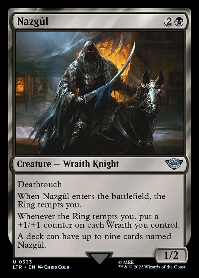 2023 The Lord of the Rings: Tales of Middle-earth Nazgûl #333 uncommon card image