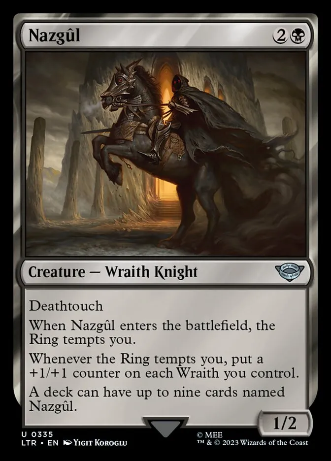 2023 The Lord of the Rings: Tales of Middle-earth Nazgûl #335 uncommon card image