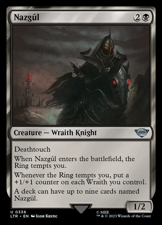 2023 The Lord of the Rings: Tales of Middle-earth Nazgûl #336 uncommon card image