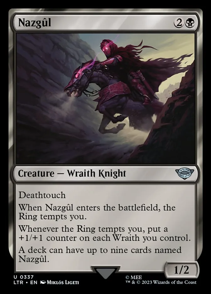 2023 The Lord of the Rings: Tales of Middle-earth Nazgûl #337 uncommon card image