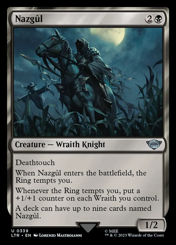 2023 The Lord of the Rings: Tales of Middle-earth Nazgûl #339 uncommon card image