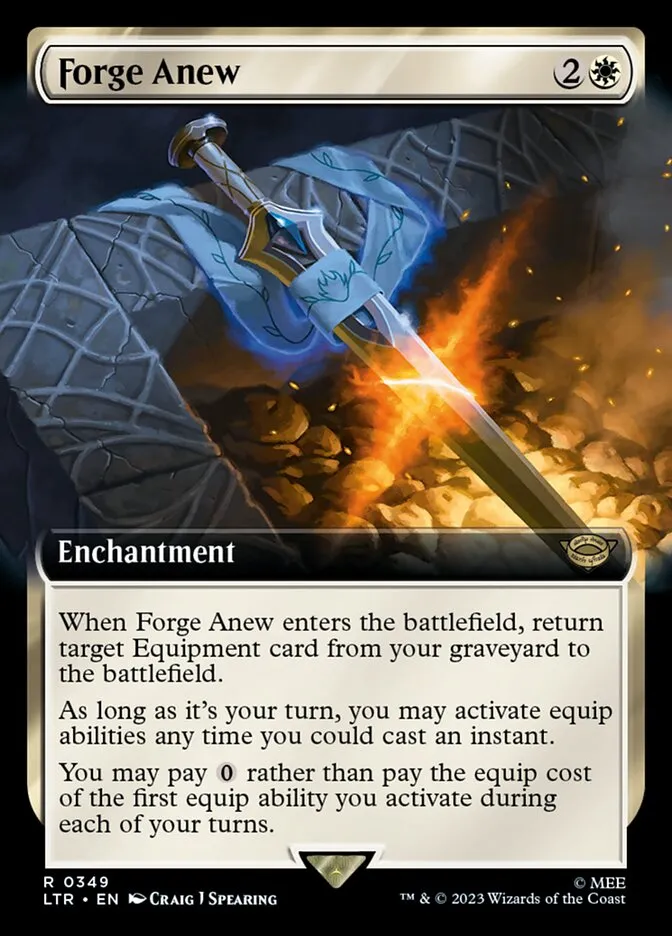 2023 The Lord of the Rings: Tales of Middle-earth Forge Anew #349 rare card image