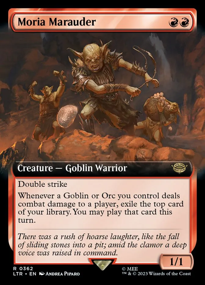 2023 The Lord of the Rings: Tales of Middle-earth Moria Marauder #362 rare card image