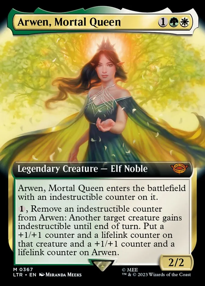2023 The Lord of the Rings: Tales of Middle-earth Arwen, Mortal Queen #367 mythic card image