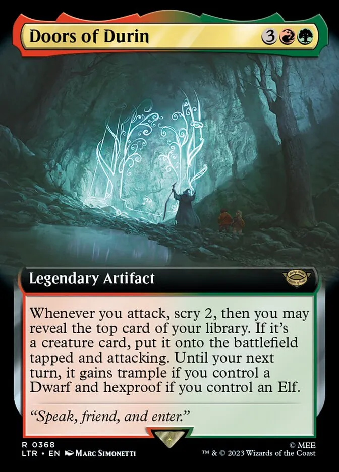 2023 The Lord of the Rings: Tales of Middle-earth Doors of Durin #368 rare card image