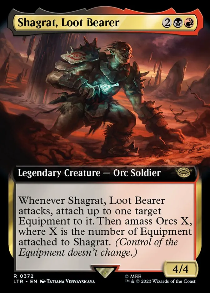 2023 The Lord of the Rings: Tales of Middle-earth Shagrat, Loot Bearer #372 rare card image