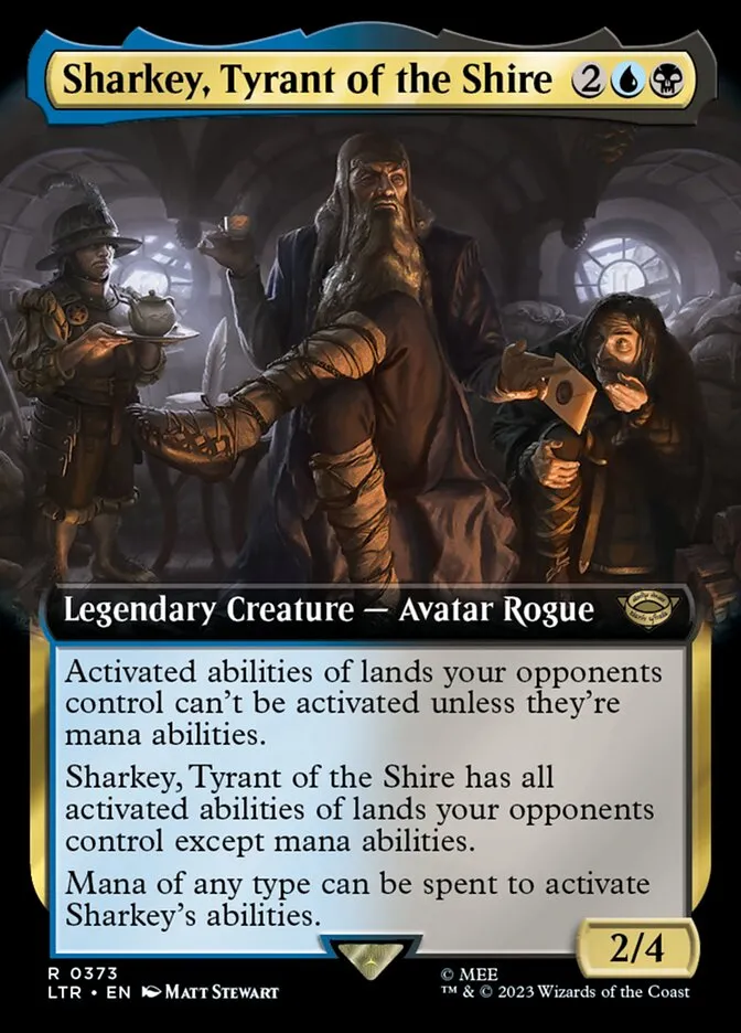 2023 The Lord of the Rings: Tales of Middle-earth Sharkey, Tyrant of the Shire #373 rare card image