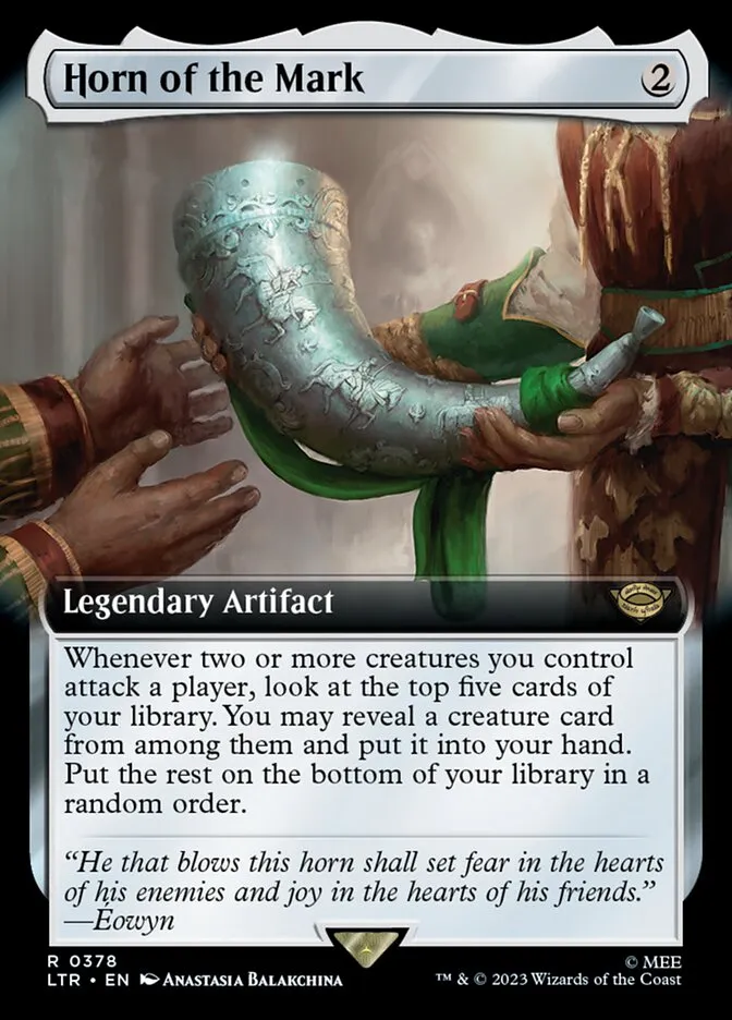 2023 The Lord of the Rings: Tales of Middle-earth Horn of the Mark #378 rare card image