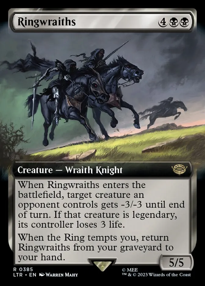 2023 The Lord of the Rings: Tales of Middle-earth Ringwraiths #385 rare card image