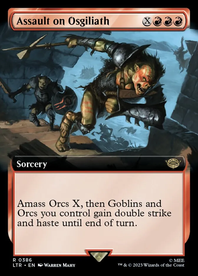 2023 The Lord of the Rings: Tales of Middle-earth Assault on Osgiliath #386 rare card image