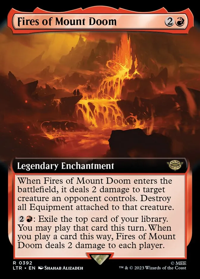 2023 The Lord of the Rings: Tales of Middle-earth Fires of Mount Doom #392 rare card image