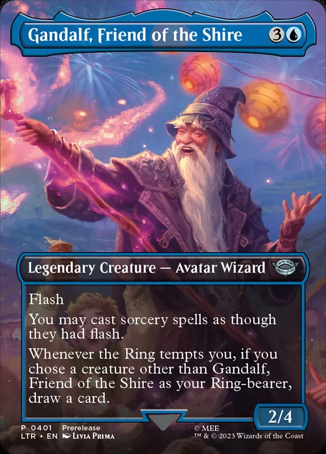 2023 The Lord of the Rings: Tales of Middle-earth Gandalf, Friend of the Shire #401 uncommon card image