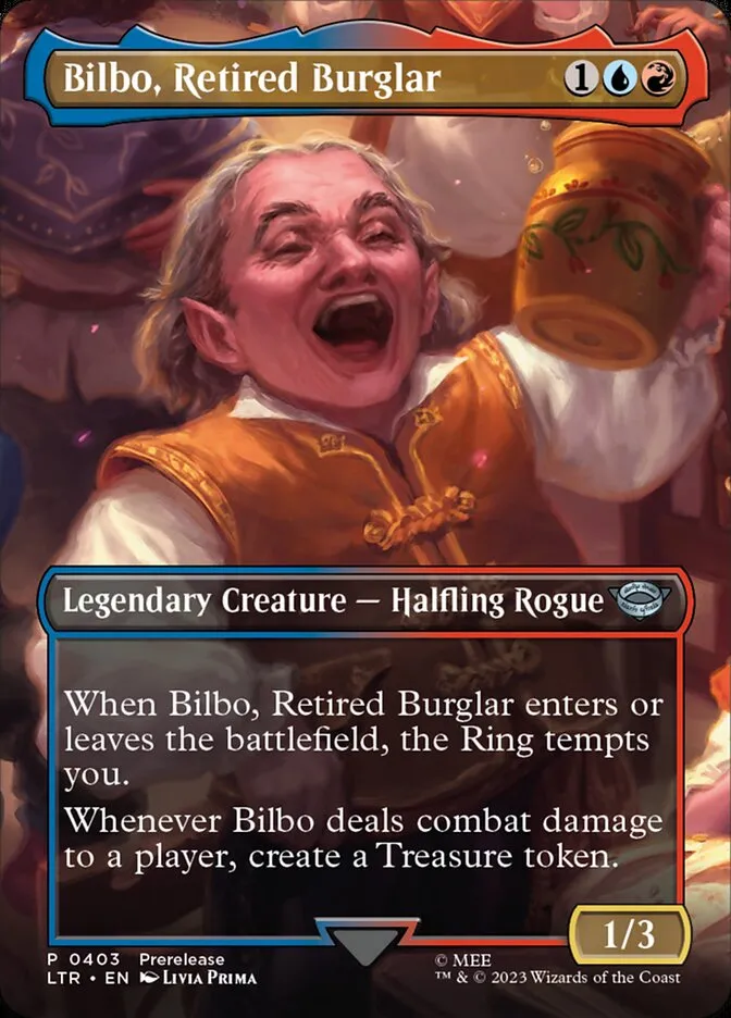 2023 The Lord of the Rings: Tales of Middle-earth Bilbo, Retired Burglar #403 uncommon card image