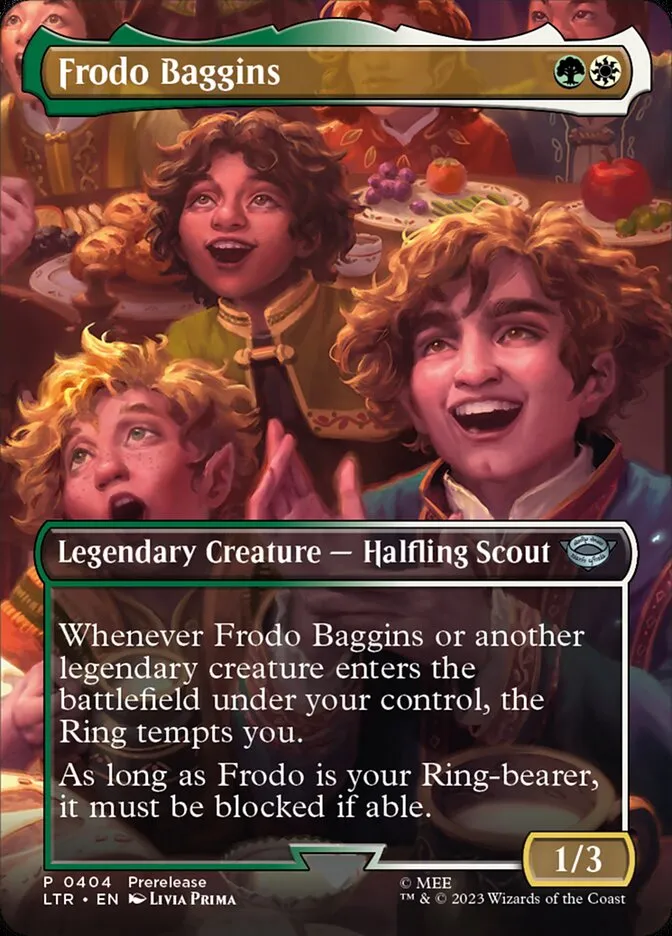 2023 The Lord of the Rings: Tales of Middle-earth Frodo Baggins #404 uncommon card image