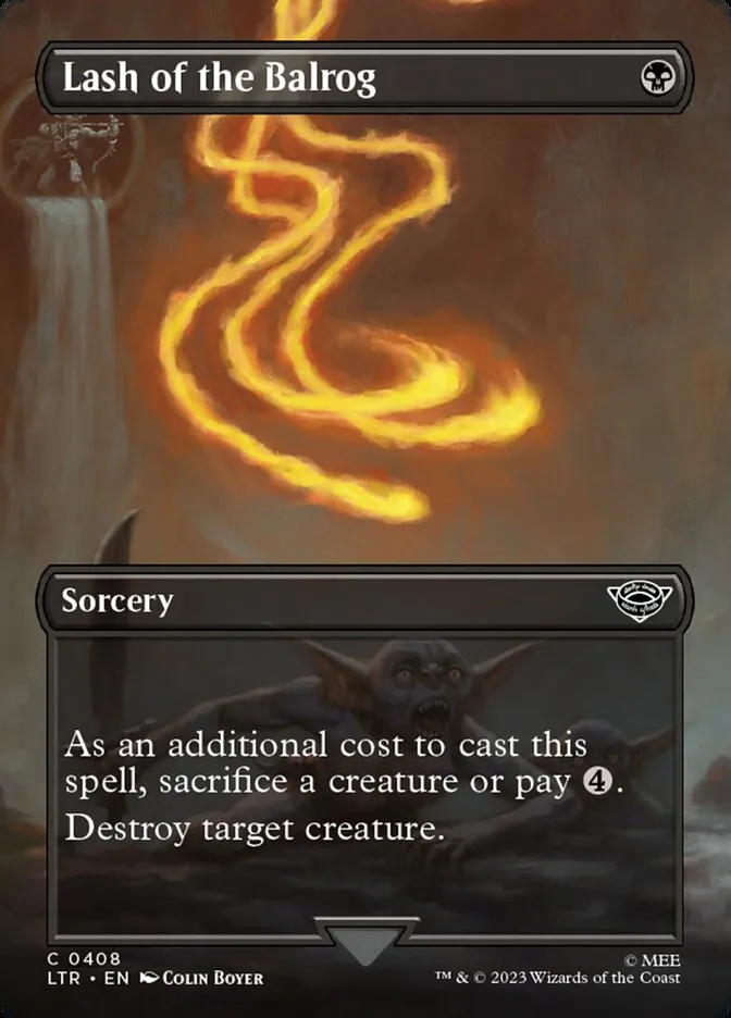 2023 The Lord of the Rings: Tales of Middle-earth Lash of the Balrog #408 common card image