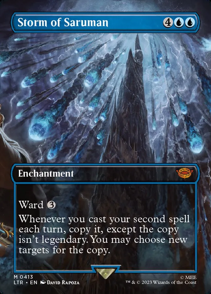 2023 The Lord of the Rings: Tales of Middle-earth Storm of Saruman #413 mythic card image
