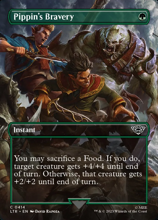 2023 The Lord of the Rings: Tales of Middle-earth Pippin's Bravery #414 common card image