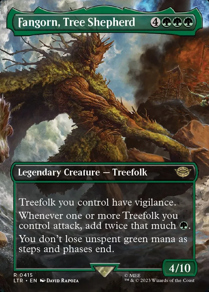 2023 The Lord of the Rings: Tales of Middle-earth Fangorn, Tree Shepherd #415 rare card image