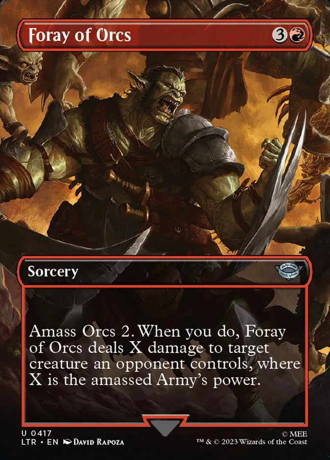 2023 The Lord of the Rings: Tales of Middle-earth Foray of Orcs #417 uncommon card image