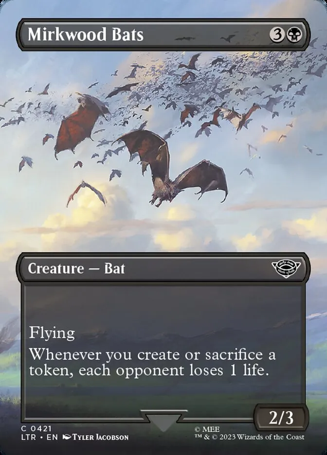 2023 The Lord of the Rings: Tales of Middle-earth Mirkwood Bats #421 common card image