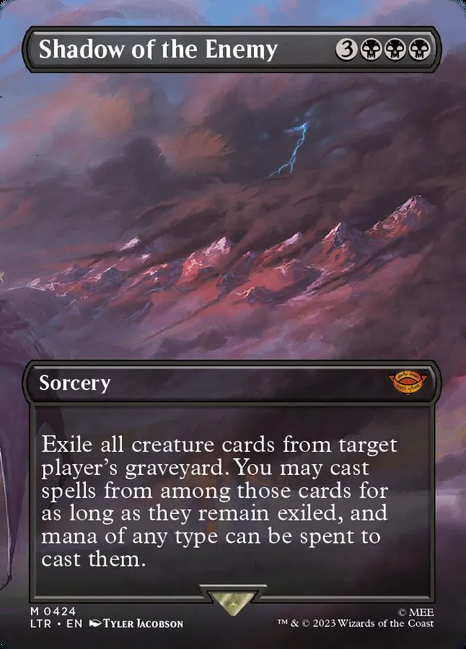 2023 The Lord of the Rings: Tales of Middle-earth Shadow of the Enemy #424 mythic card image