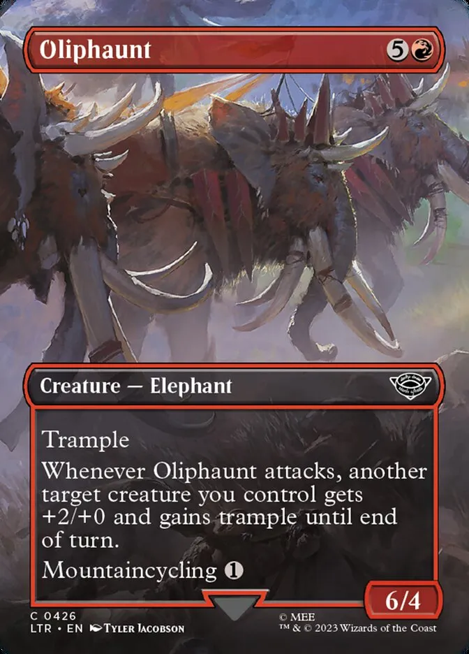 2023 The Lord of the Rings: Tales of Middle-earth Oliphaunt #426 common card image