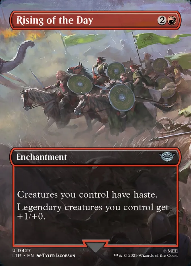 2023 The Lord of the Rings: Tales of Middle-earth Rising of the Day #427 uncommon card image