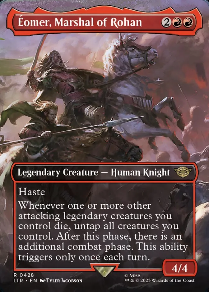 2023 The Lord of the Rings: Tales of Middle-earth Éomer, Marshal of Rohan #428 rare card image