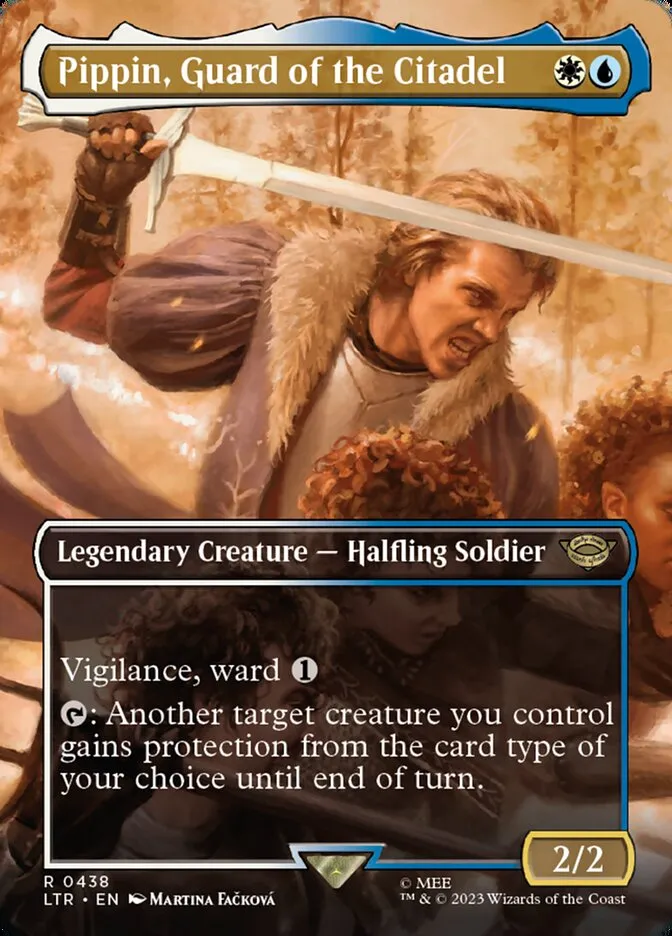 2023 The Lord of the Rings: Tales of Middle-earth Pippin, Guard of the Citadel #438 rare card image
