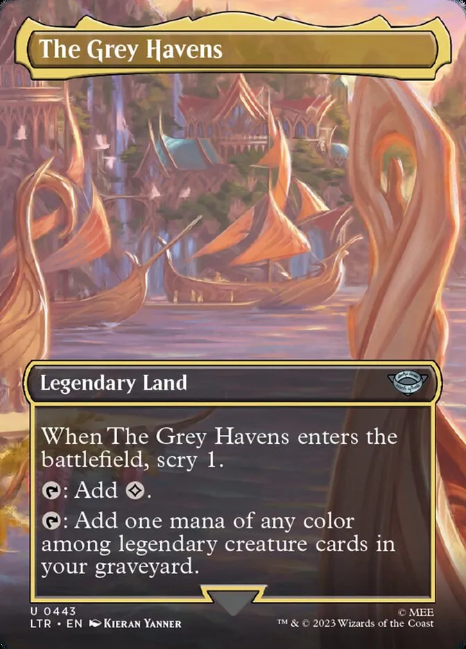 2023 The Lord of the Rings: Tales of Middle-earth The Grey Havens #443 uncommon card image