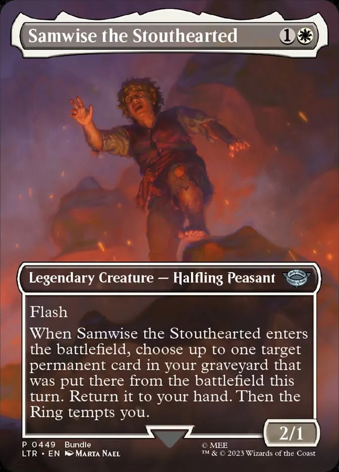2023 The Lord of the Rings: Tales of Middle-earth Samwise the Stouthearted #449 uncommon card image