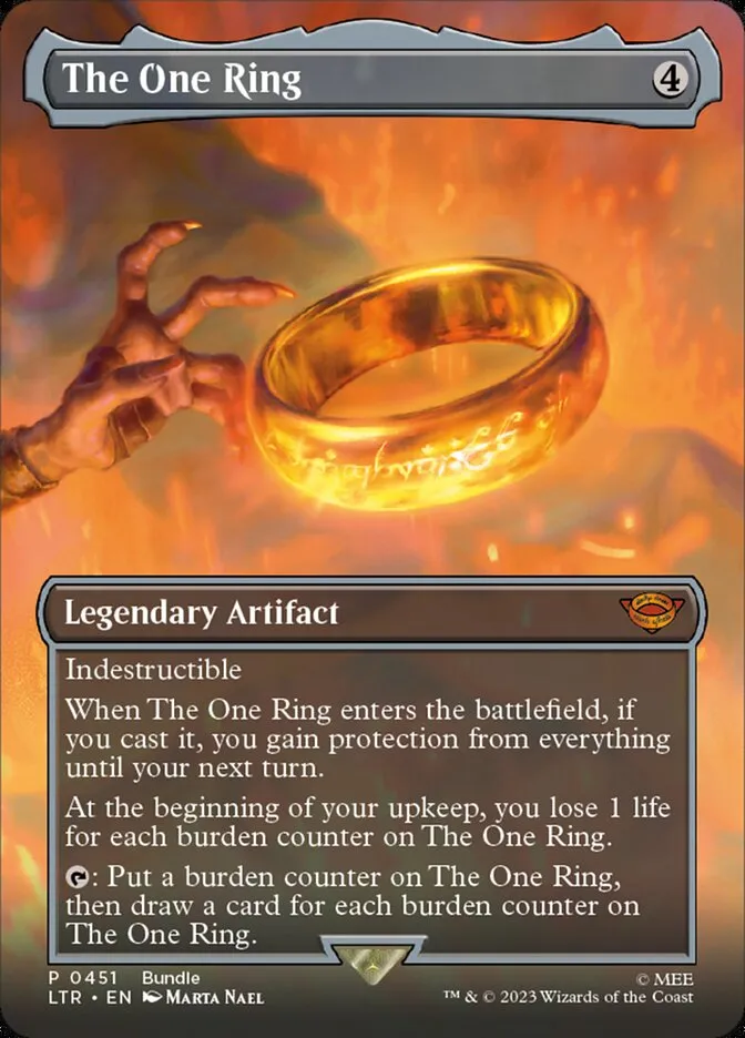 2023 The Lord of the Rings: Tales of Middle-earth The One Ring #451 mythic card image