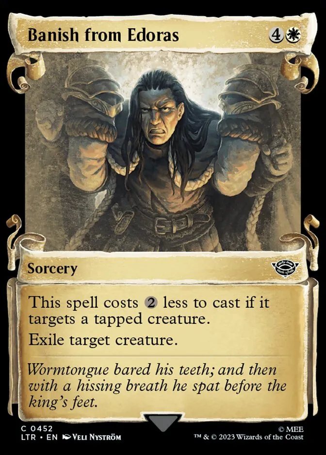 2023 The Lord of the Rings: Tales of Middle-earth Banish from Edoras #452 common card image