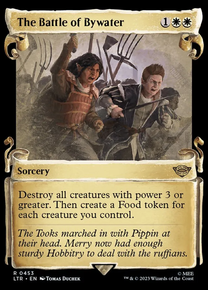 2023 The Lord of the Rings: Tales of Middle-earth The Battle of Bywater #453 rare card image